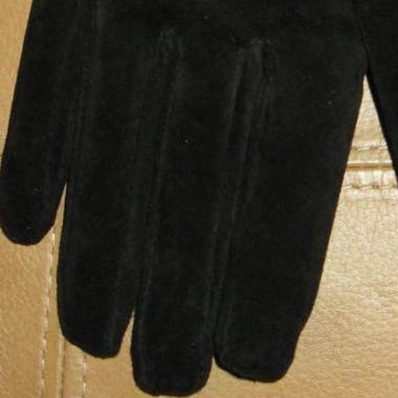 Gloves Women Isotoner Black Large New - Picture 3 of 3